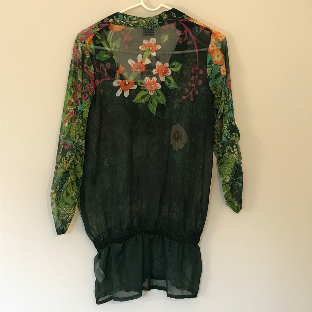 NWT Multi-color Desigual Floral Blouse - Picture 4 of 13